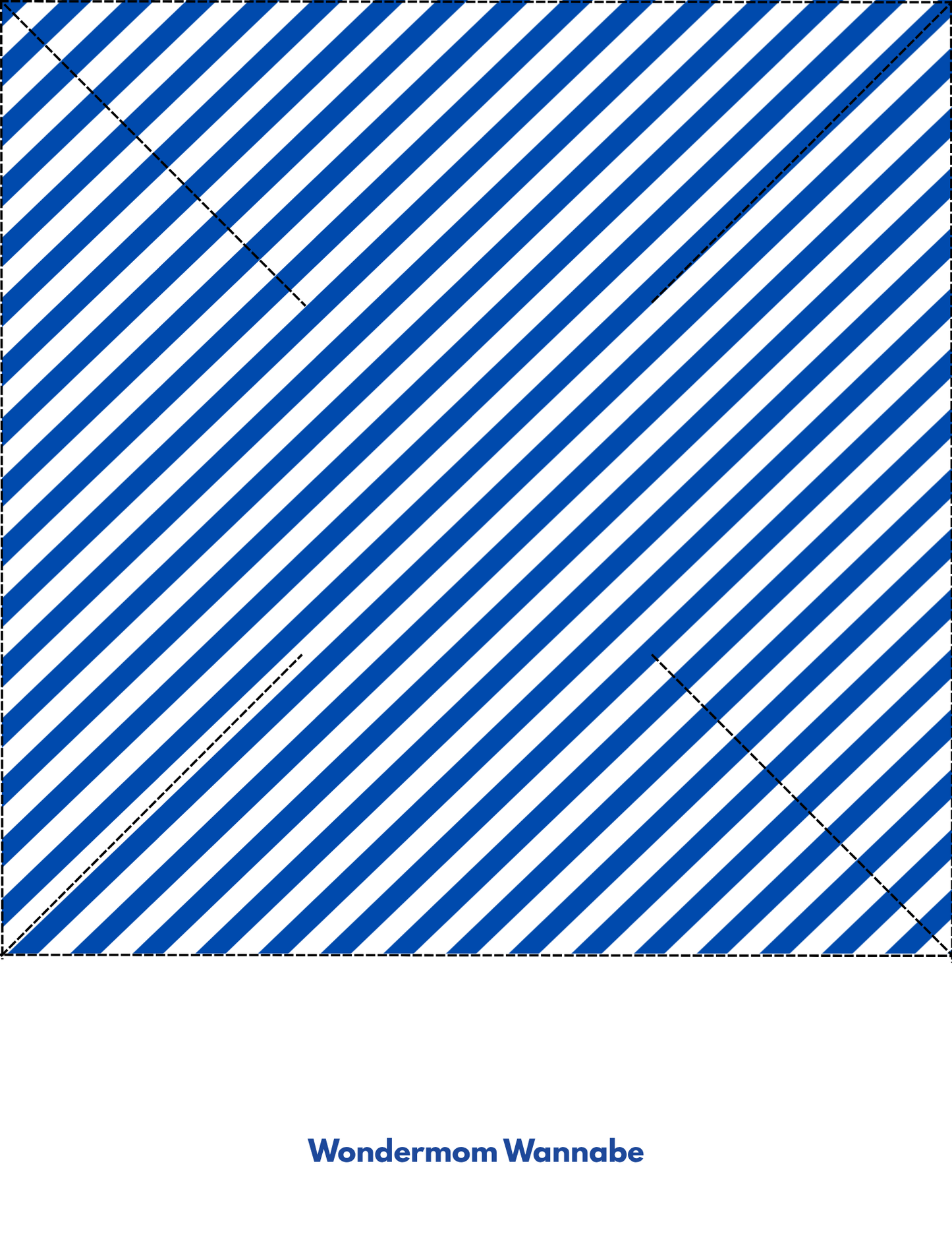 A white rectangle with diagonal blue stripes and dashed border, “Wondermom Shop” below—ideal for displaying the "Easy 4th of July Pinwheel Craft for Kids" printable or sparking creative holiday crafts.