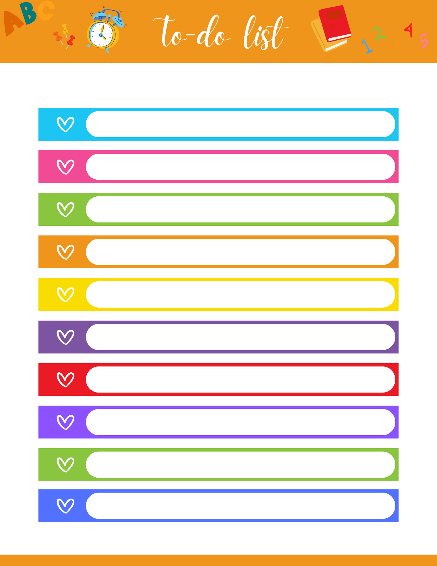 A School Planner by Wondermom Shop on an orange background.