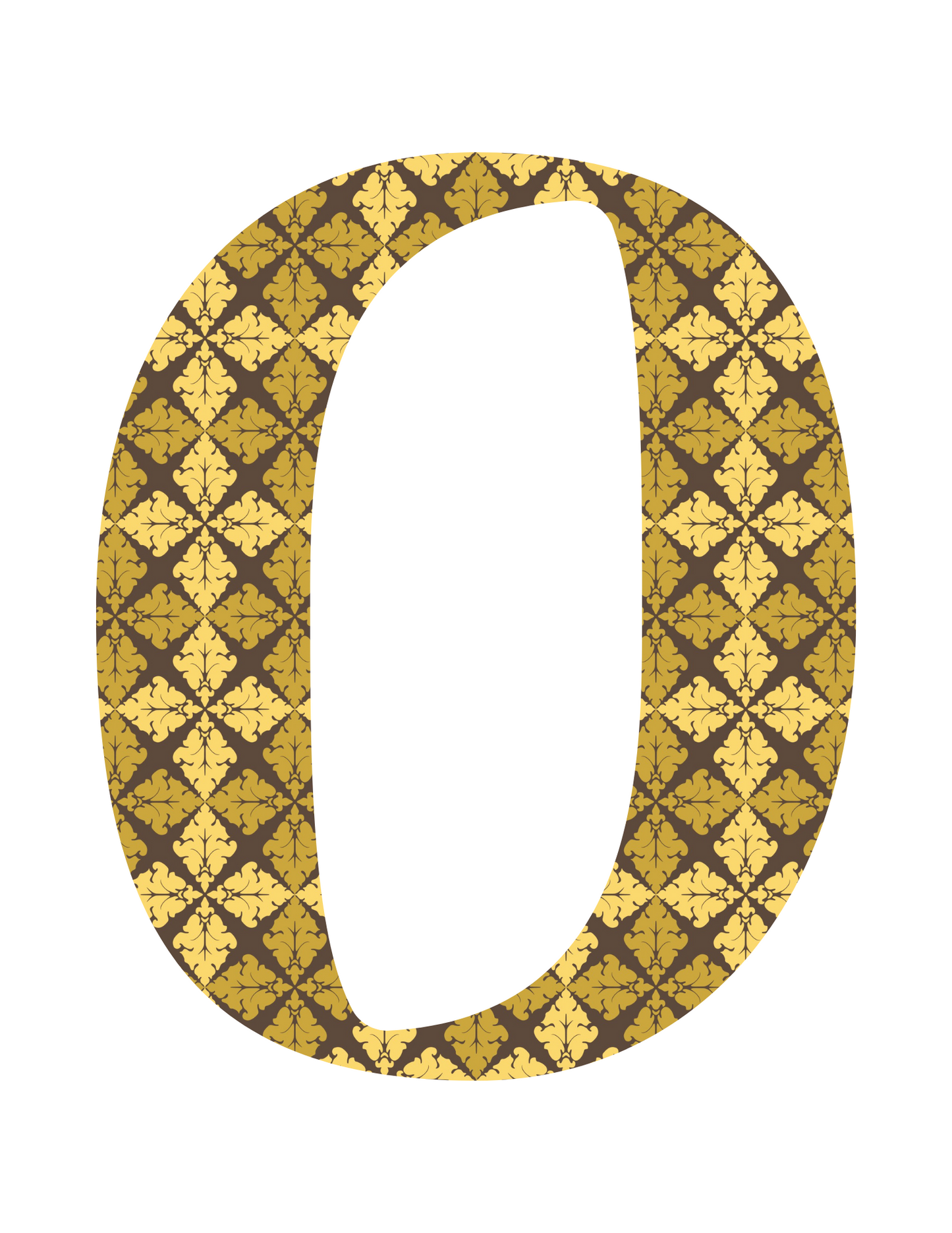 A festive celebration of holiday cheer with a Christmas Wall Art from Wondermom Shop, featuring a gold and brown letter o on a white background.