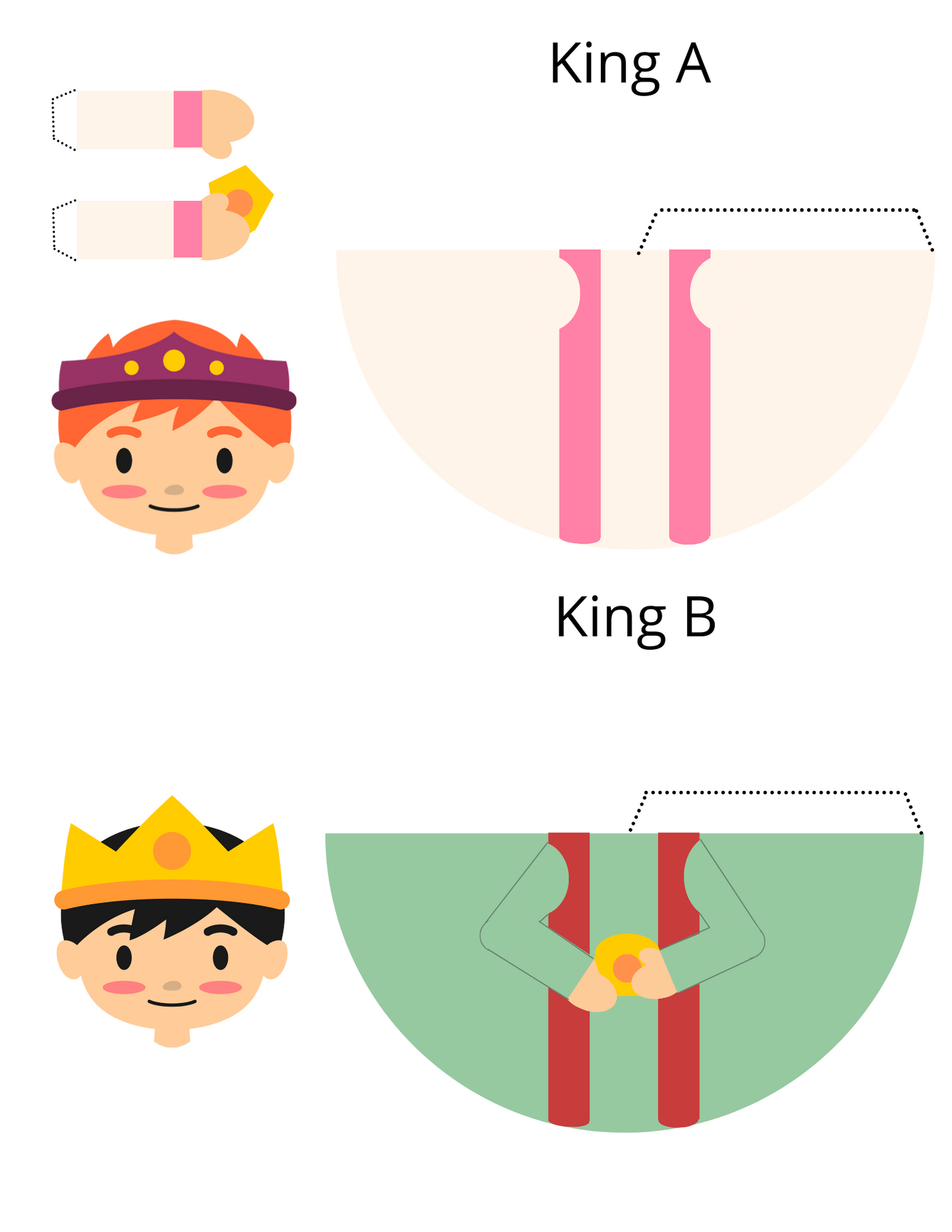 Nativity Scene Paper Dolls, perfect for holiday decoration, available at Wondermom Shop.