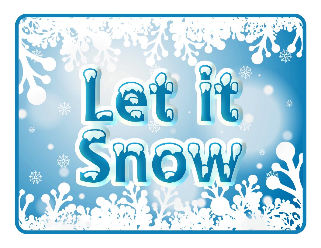 Let it snow Wall Art by Wondermom Shop | price 1 credit usd $1.