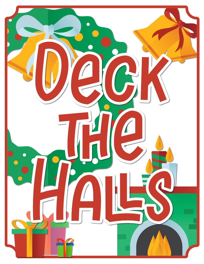 Christmas Season Wall Art from Wondermom Shop - Deck the halls with holiday cheer!