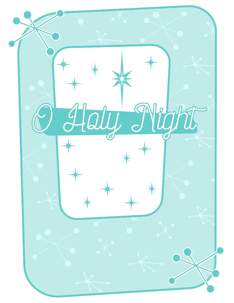 Spread holiday cheer with a Christmas Season Wall Art from Wondermom Shop featuring the words "Oh Holy Night.