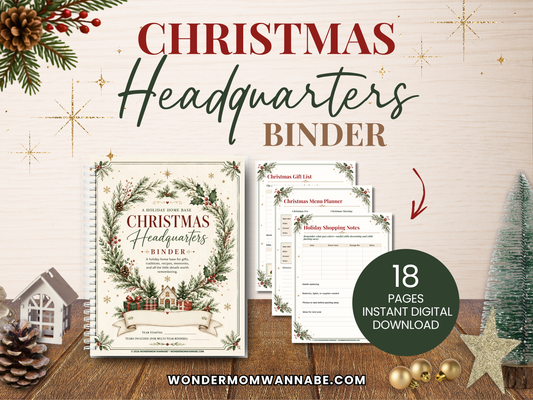 Christmas Headquarters Binder Kit