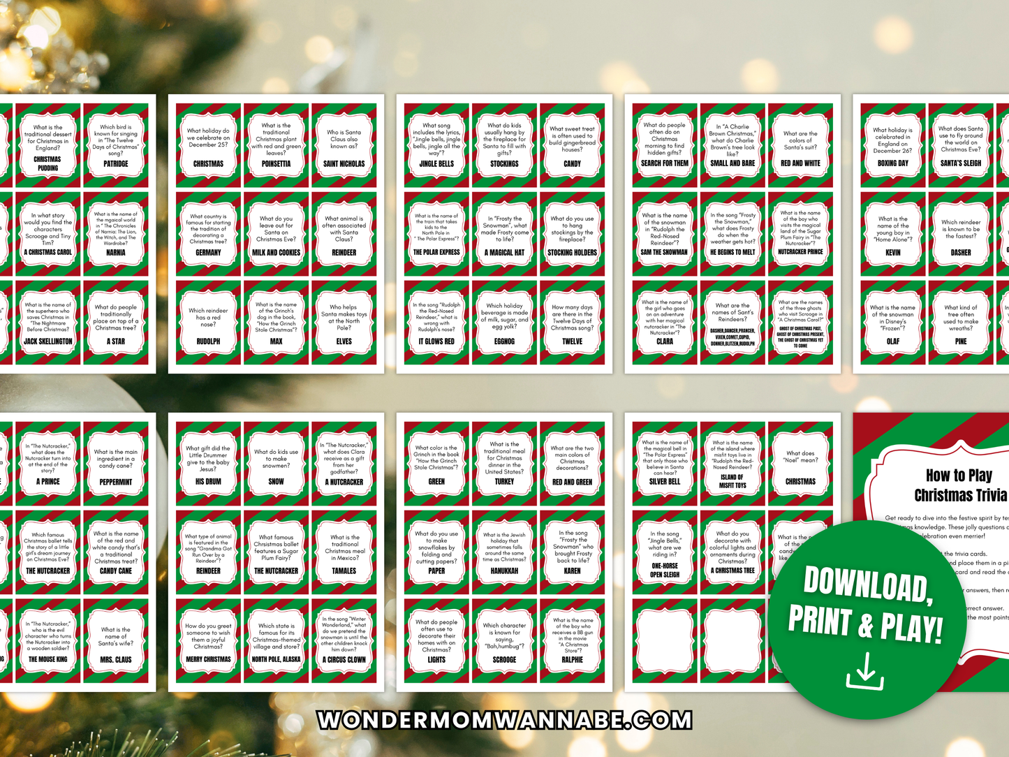 Christmas Trivia Printable