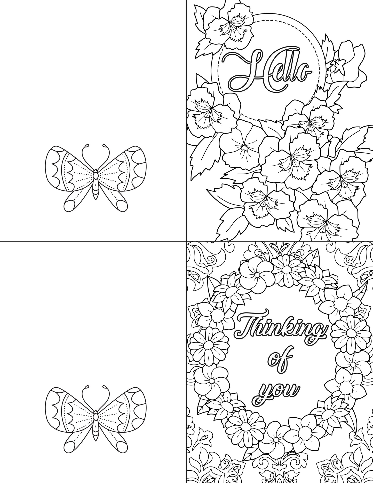 A set of Color Kindness Gift Bundles from Wondermom Shop, with personal touch and flowers, perfect for creating gift tags and spreading kindness with butterflies.
