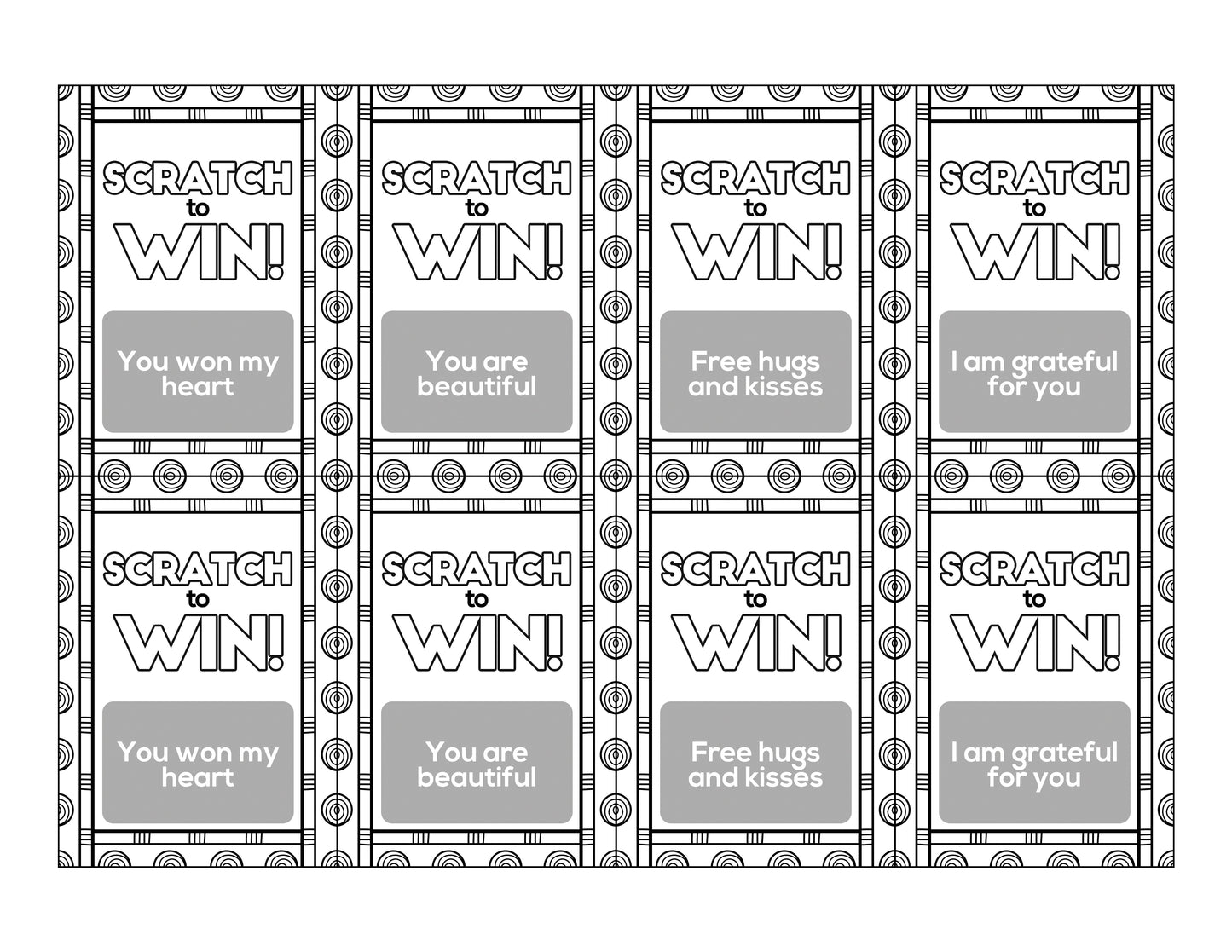 A set of Color Kindness Gift Bundle tickets with the words search to win from Wondermom Shop.