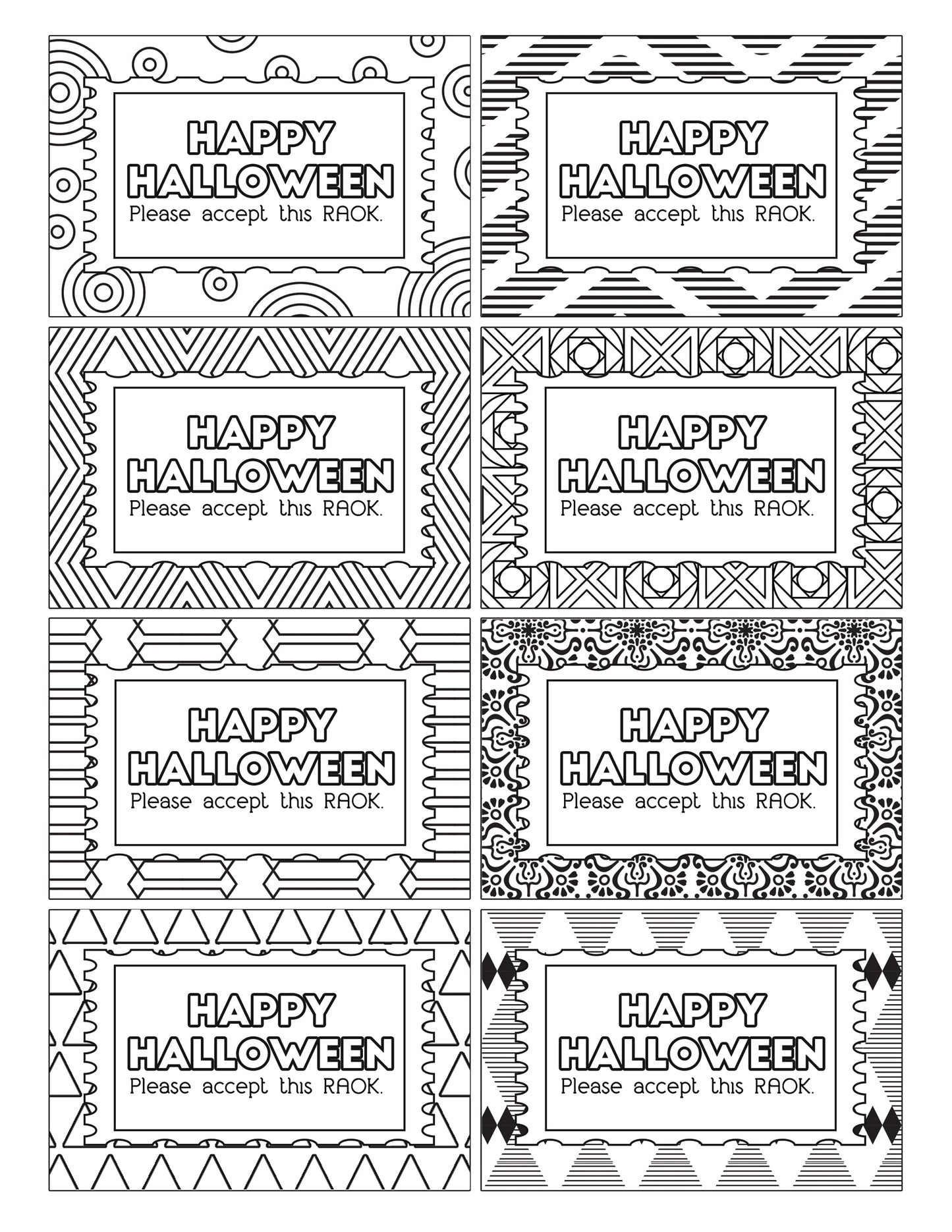 A Color Kindness Gift Bundle with black and white designs, perfect for gift tags, from Wondermom Shop.