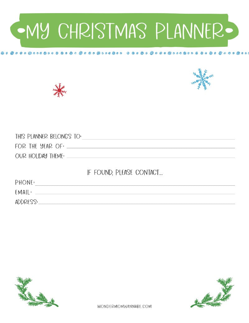 My Most Wonderful Time of the Year Christmas Planner printable from Wondermom Shop is the ultimate holiday prep tool for menu planning and organizing all things Christmas. With this comprehensive Christmas planner, you can stay on top of your holiday preparations and effortlessly manage everything from meal.