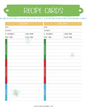 Load image into Gallery viewer, The Most Wonderful Time of the Year Christmas Planner by Wondermom Shop, perfect for menu planning and holiday prep.
