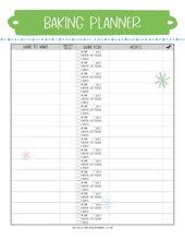 Load image into Gallery viewer, A printable The Most Wonderful Time of the Year Christmas Planner with a green background for holiday prep and menu planning from Wondermom Shop.
