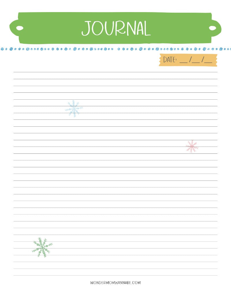 A printable The Most Wonderful Time of the Year Christmas Planner with a snowflake on it by Wondermom Shop.