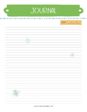 Load image into Gallery viewer, A printable The Most Wonderful Time of the Year Christmas Planner with a snowflake on it by Wondermom Shop.
