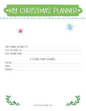 Load image into Gallery viewer, My Most Wonderful Time of the Year Christmas Planner printable from Wondermom Shop is the ultimate holiday prep tool for menu planning and organizing all things Christmas. With this comprehensive Christmas planner, you can stay on top of your holiday preparations and effortlessly manage everything from meal.
