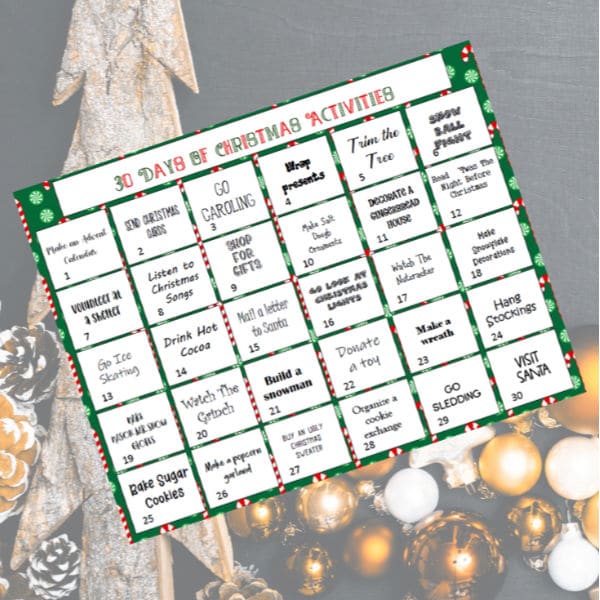 30 Days of Family Christmas Activities Wondermom Shop