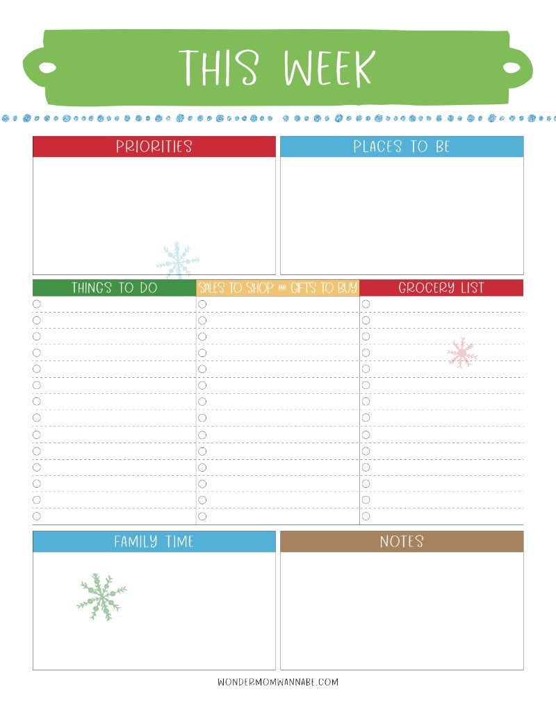 The Most Wonderful Time of the Year Christmas Planner