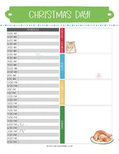 Load image into Gallery viewer, A printable The Most Wonderful Time of the Year Christmas Planner with a turkey on it, perfect for holiday prep and menu planning from Wondermom Shop.
