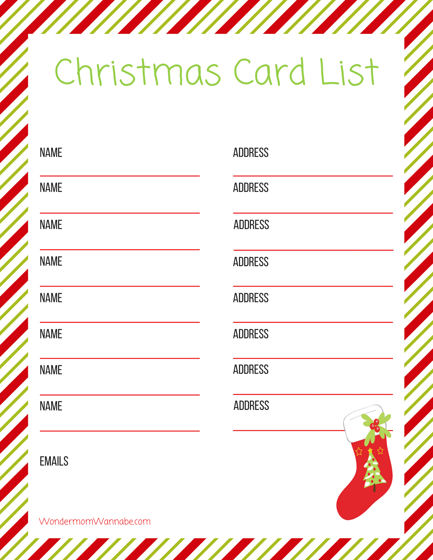 Printable Christmas Planner - Santa