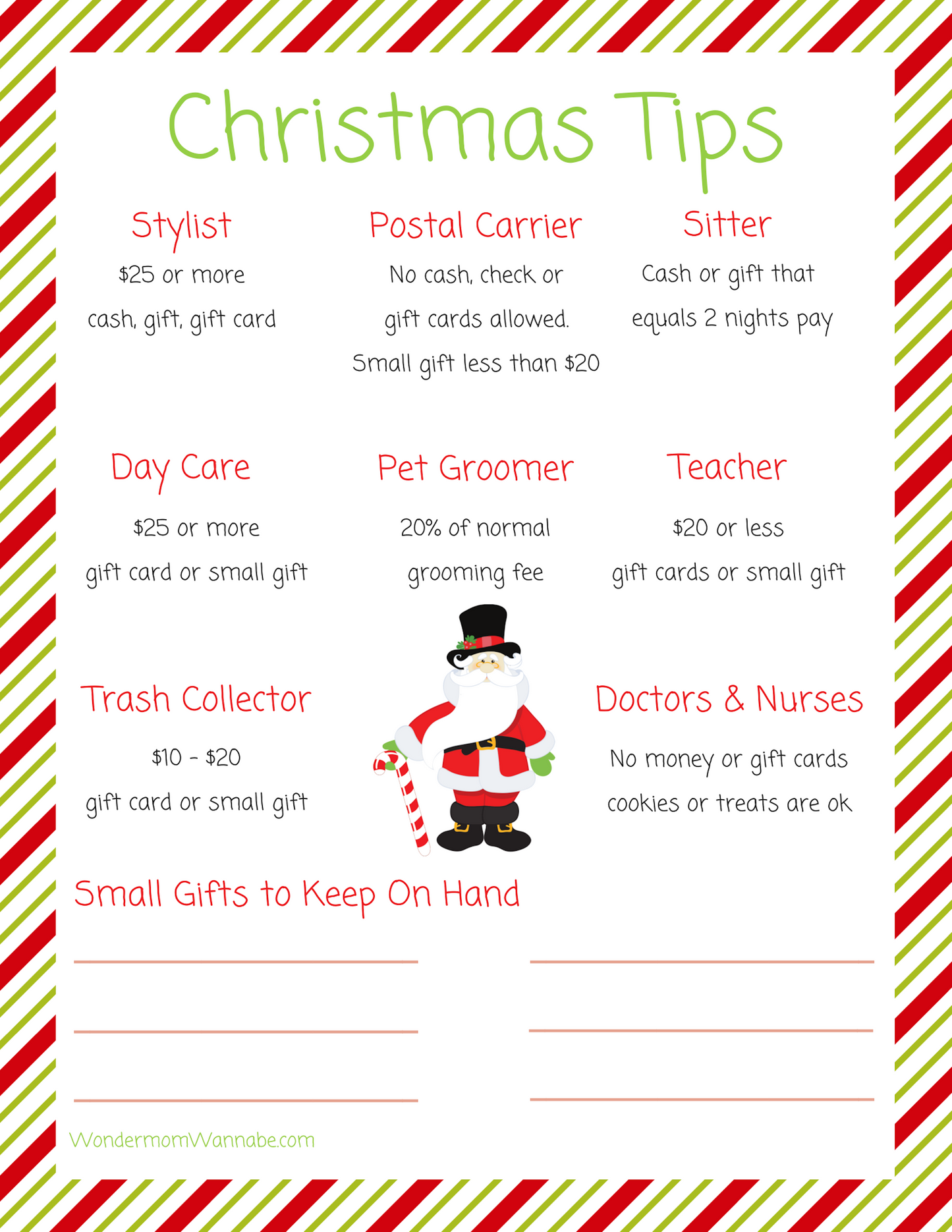 Printable Christmas Planner - Santa
