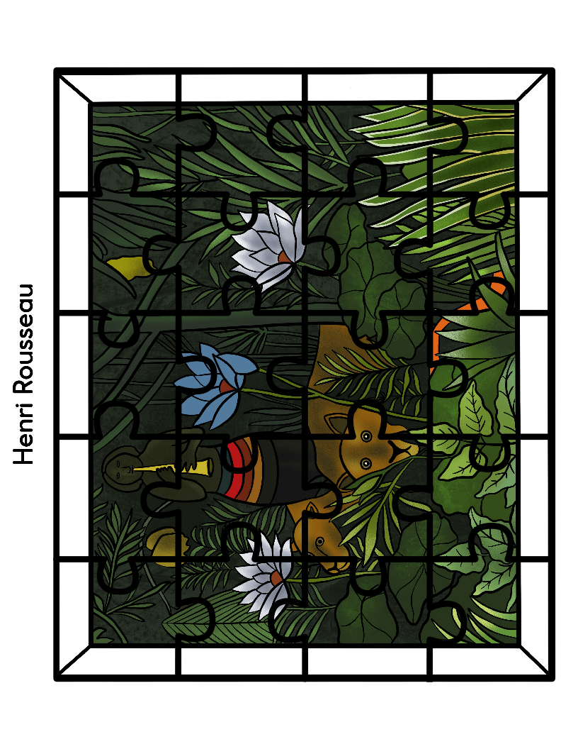 Printable Famous Artwork Puzzles