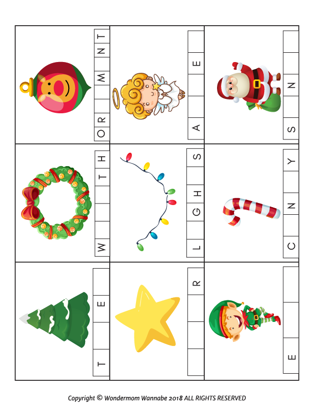 Wondermom Shop's Christmas Activity Kit for Kids is perfect for preschoolers.