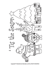 Load image into Gallery viewer, It&#39;s the Wondermom Shop Christmas Activity Kit for Kids coloring page.
