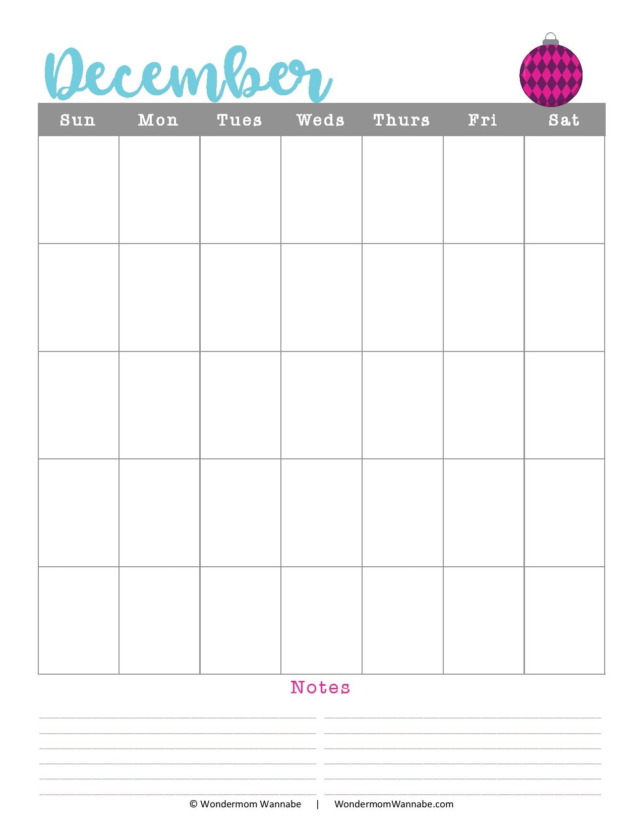 Printable Christmas Planner - Purple and Teal