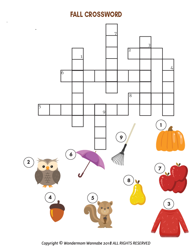 A printable Wondermom Shop fall activity kit for kids.