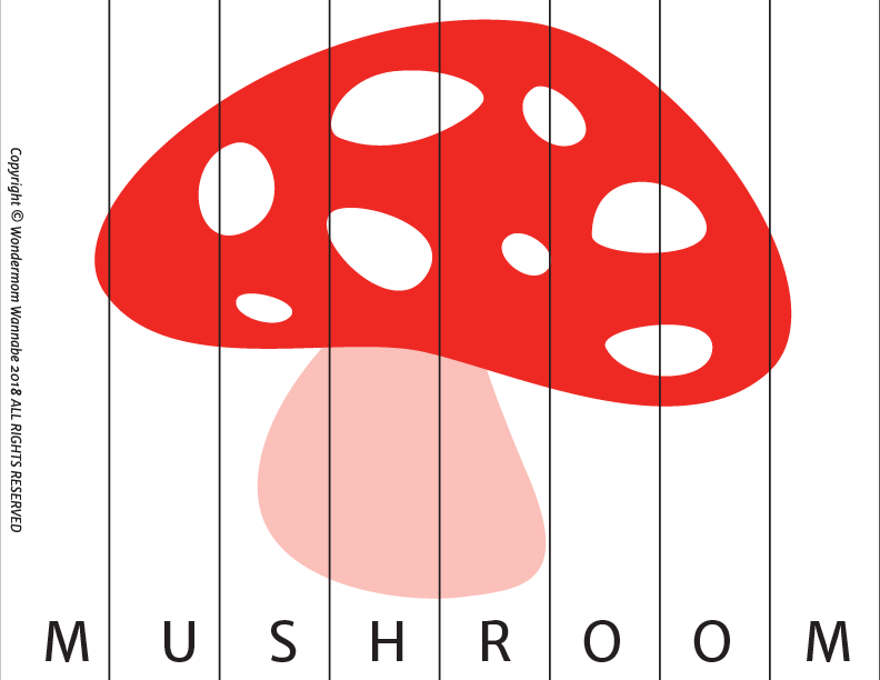 A Fall Activity Kit for Kids with the word mushroom on it from Wondermom Shop.