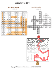 Load image into Gallery viewer, A printable Fall Activity Kit for Kids with a maze and an answer sheet brought to you by Wondermom Shop.
