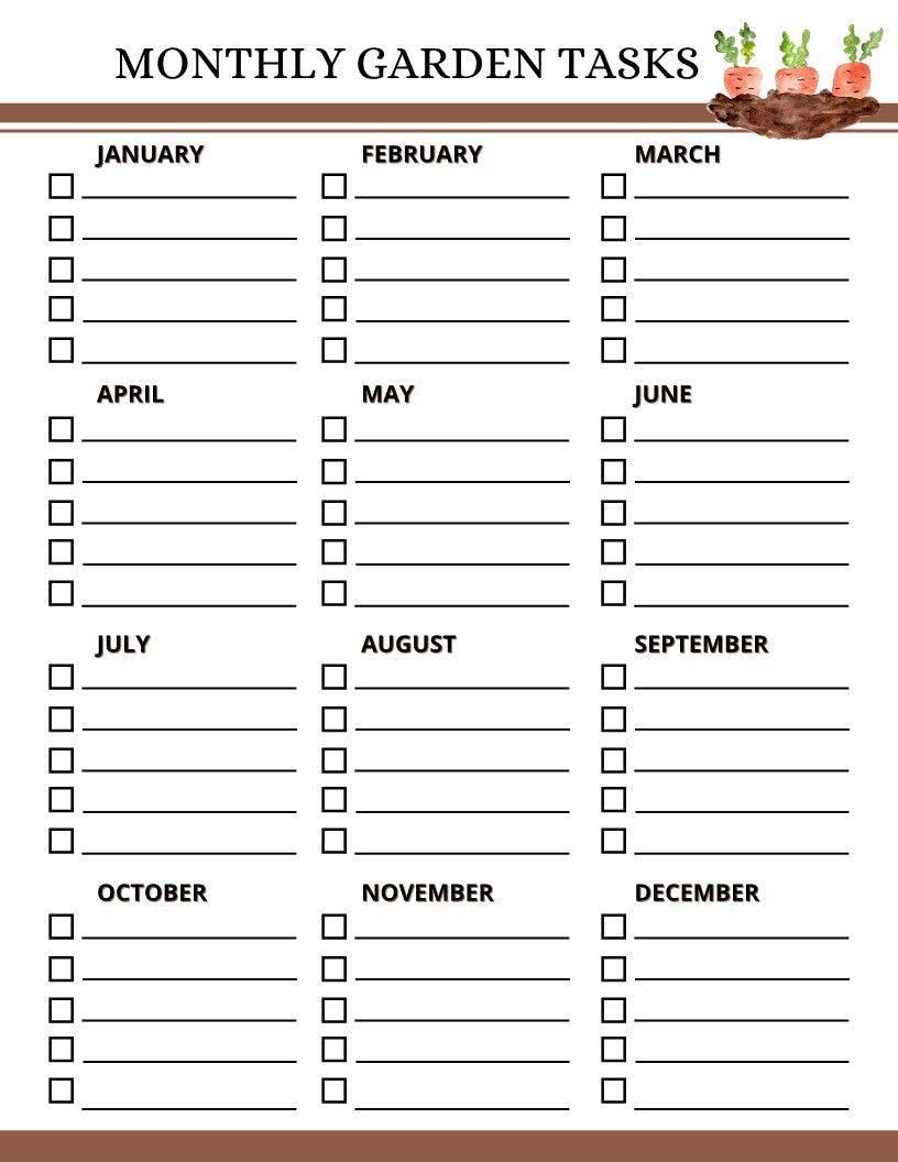 Monthly Wondermom Shop garden planner + printable.