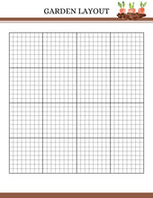 Load image into Gallery viewer, A printable Garden Planner template featuring a grid layout by Wondermom Shop.
