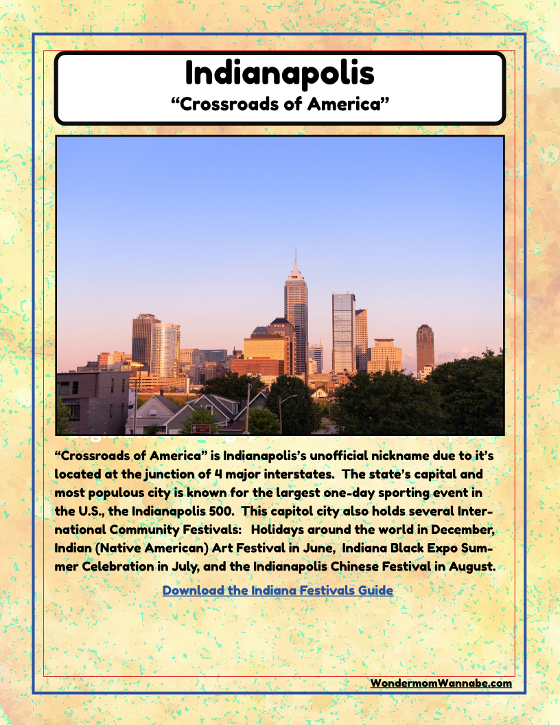 Indiana Travel Guide and Activity Kit for Kids