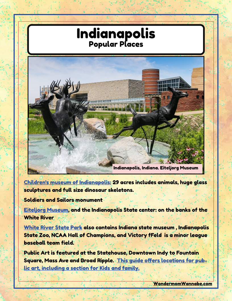 Indiana Travel Guide and Activity Kit for Kids