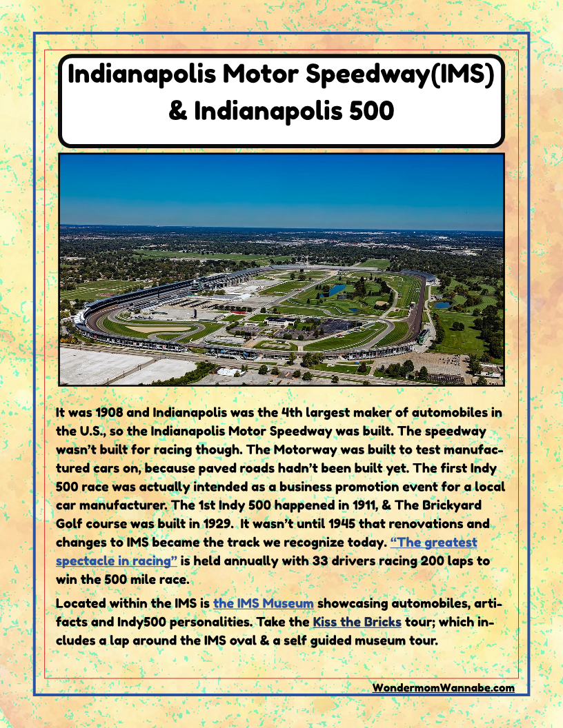 Indiana Travel Guide and Activity Kit for Kids