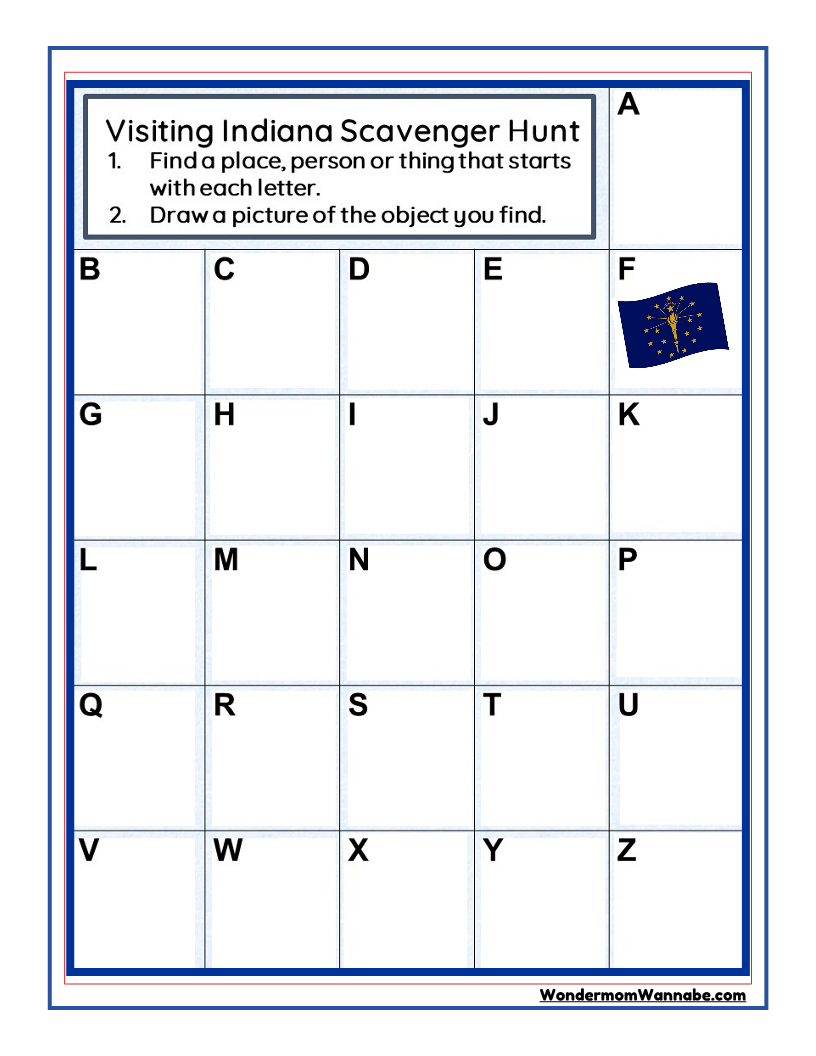 Indiana Travel Guide and Activity Kit for Kids