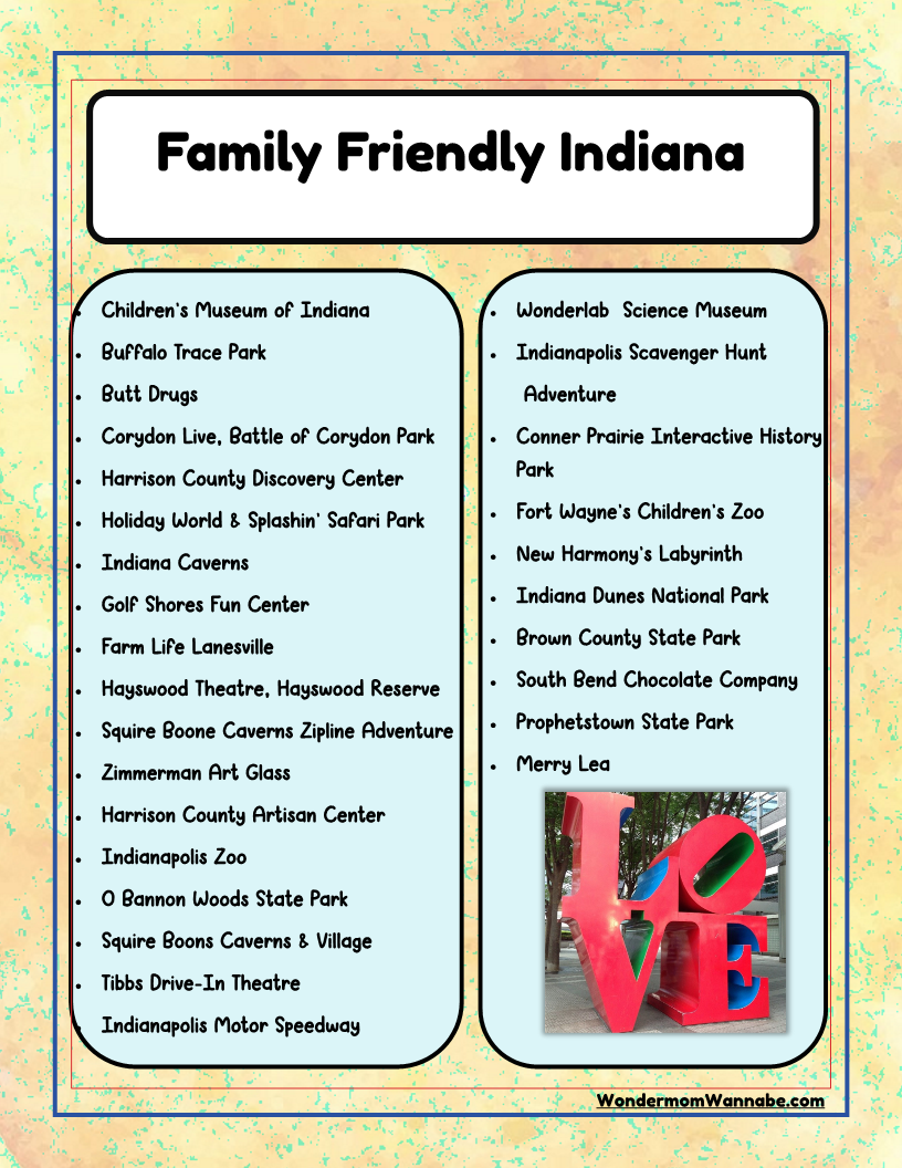 Indiana Travel Guide and Activity Kit for Kids