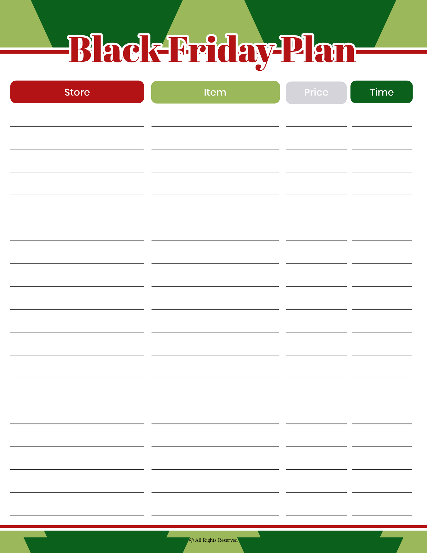 My Christmas Planner