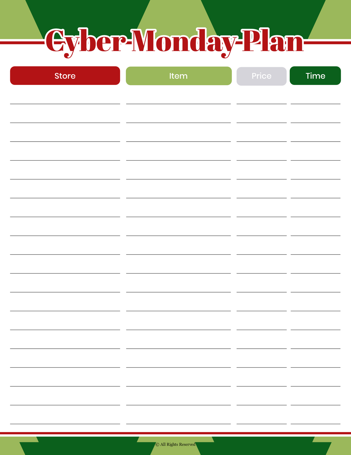 My Christmas Planner