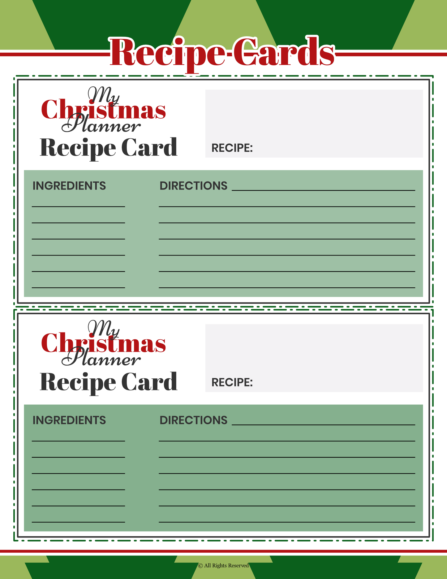 My Christmas Planner