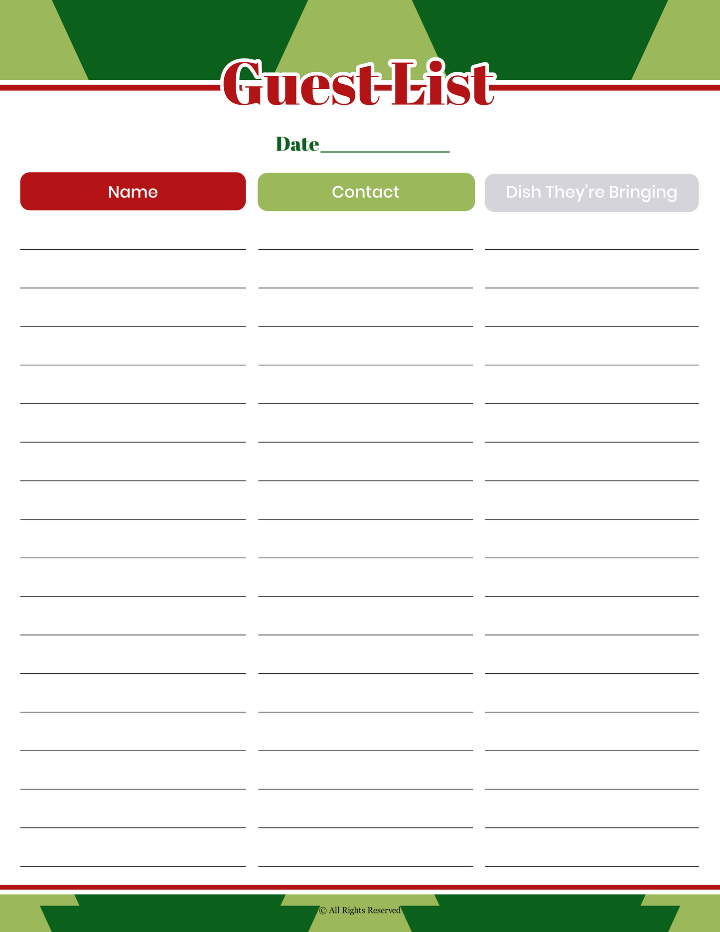 My Christmas Planner
