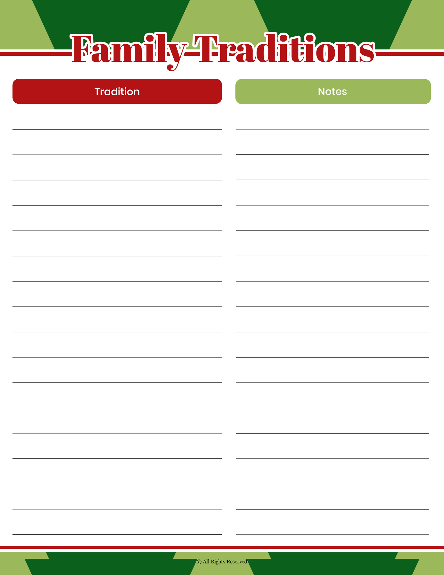 My Christmas Planner