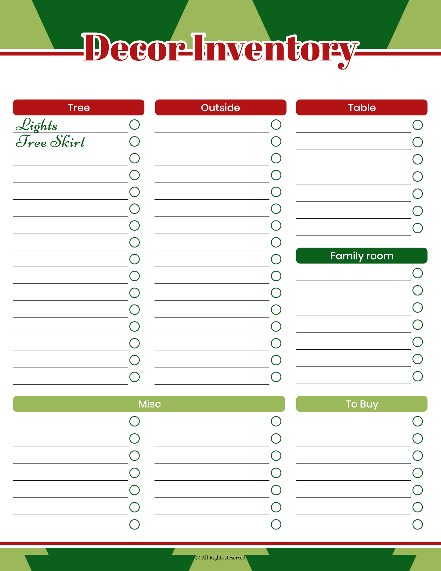My Christmas Planner