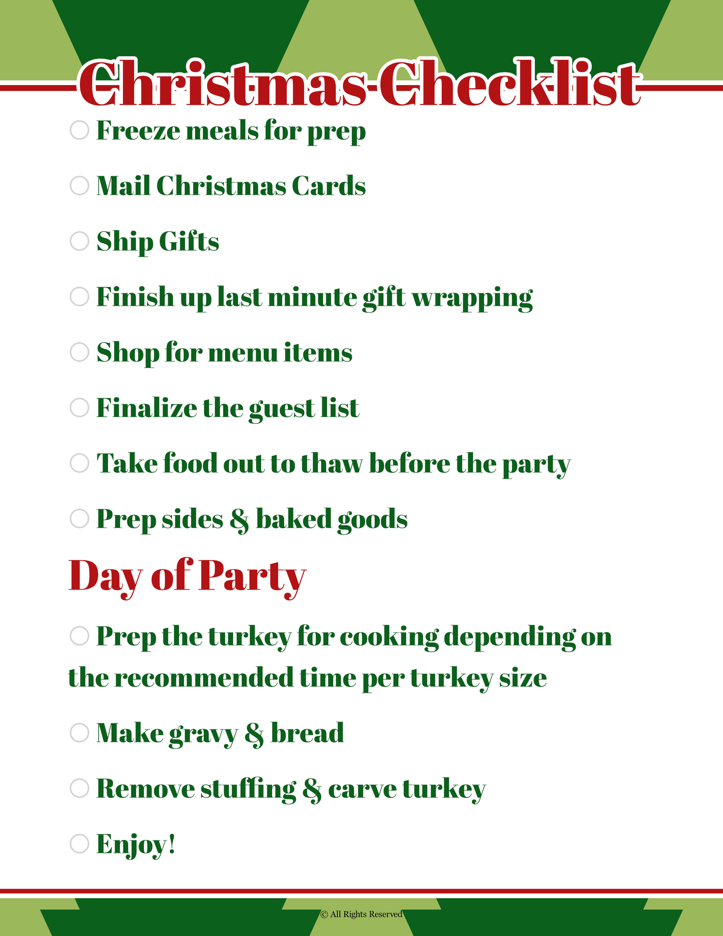 My Christmas Planner