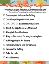 Load image into Gallery viewer, Printable Wondermom Shop Thanksgiving planner for kids.
