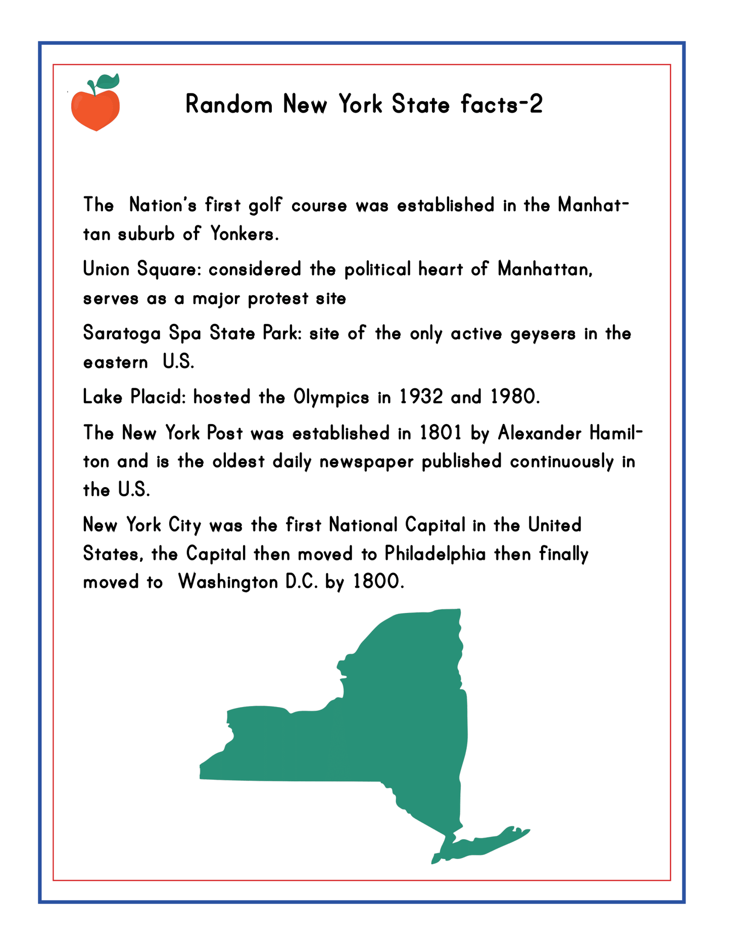 Upstate New York Travel Guide and Activity Kit for Kids