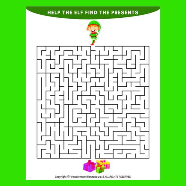 Christmas Maze for Kids – Wondermom Shop christmas-maze-for-kids-wondermom-shop