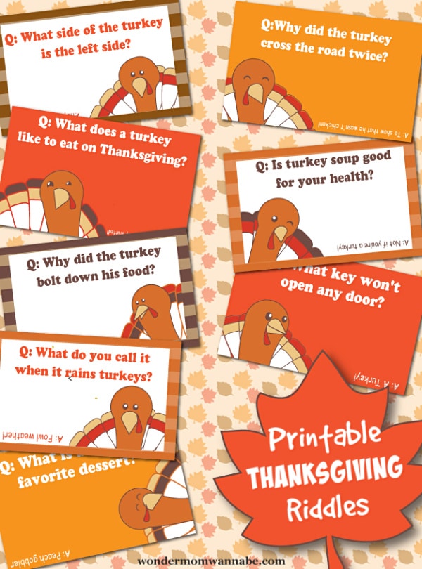 Printable VIP Vault Thanksgiving Riddles for Kids.