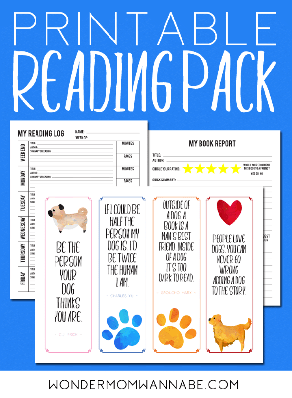 A VIP Vault Reading Kit for Kids with a dog on it.