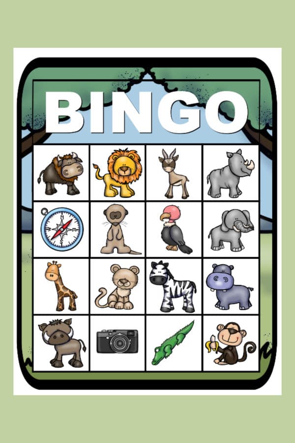 Safari Bingo